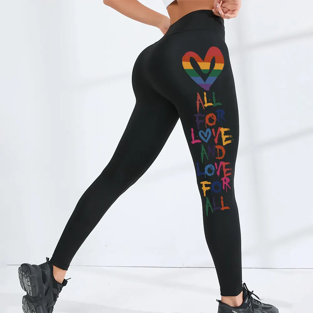 All For Love And Love For All Legging, Pride Month LGBTQ Legging, Pride Ally Era Legging, Gay Pride Month, LGBT Gift For Friend