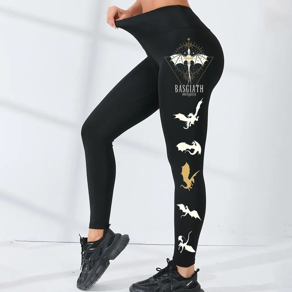 LEGGING0033 Fourth Wing Legging Basgiath War College Legging Dragon Rider Legging Riders Quadrant Legging Violet Sorrengail Legging Xaden Riorson Legging Fantasy reader Legging Bookish Legging 2