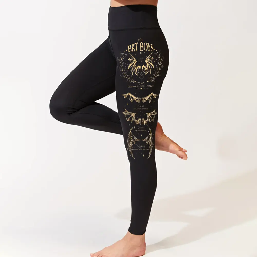 The Bat Boys Double Side Legging, Acotar Velaris Legging, Bat Boys Legging, Bat Boy Club Legging, A Court of Thorn Legging, Cassian General Comander BP Legging