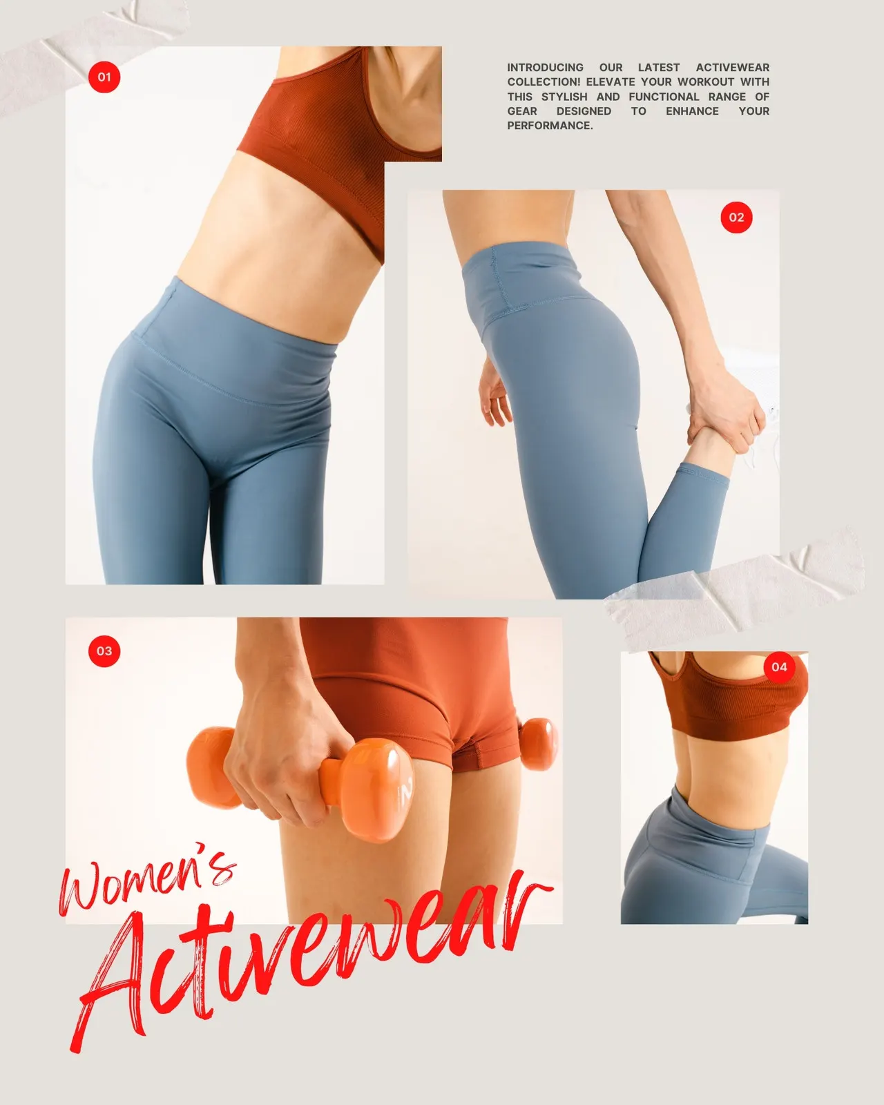 canva white and red vintage womens activewear collection photo collage instagram post XkYH5nT3As copy